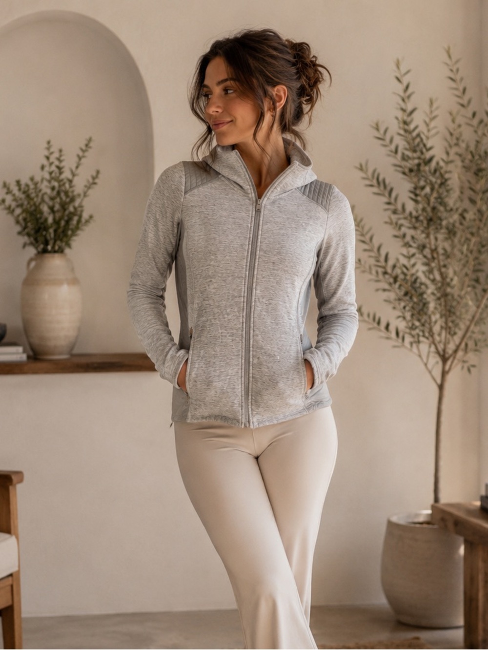 Women's Athleta Performance Zip-Up Hoodie
Jacket - Size Medium -